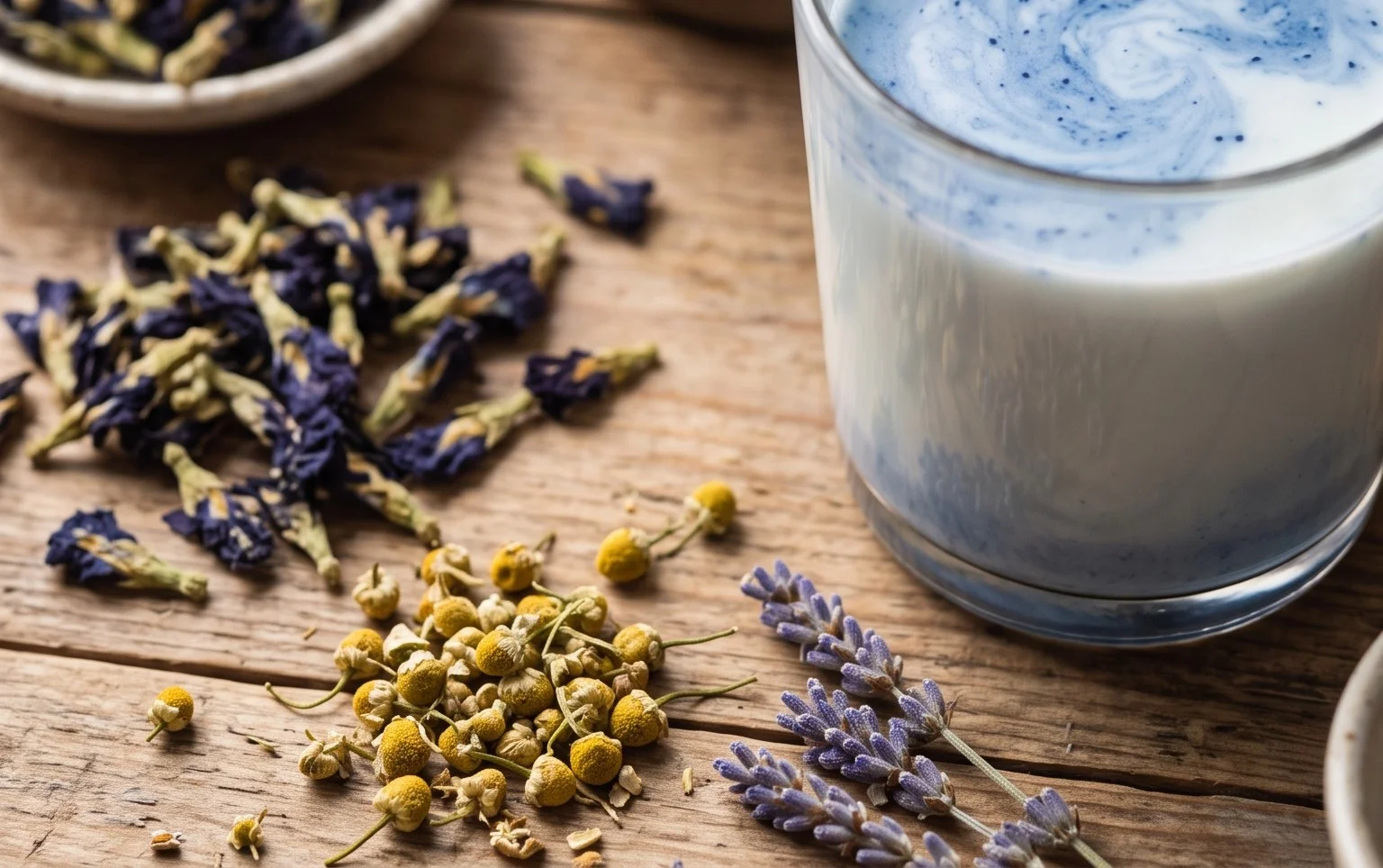 Moon Milk Tea - A Magical Blue Bedtime Drink